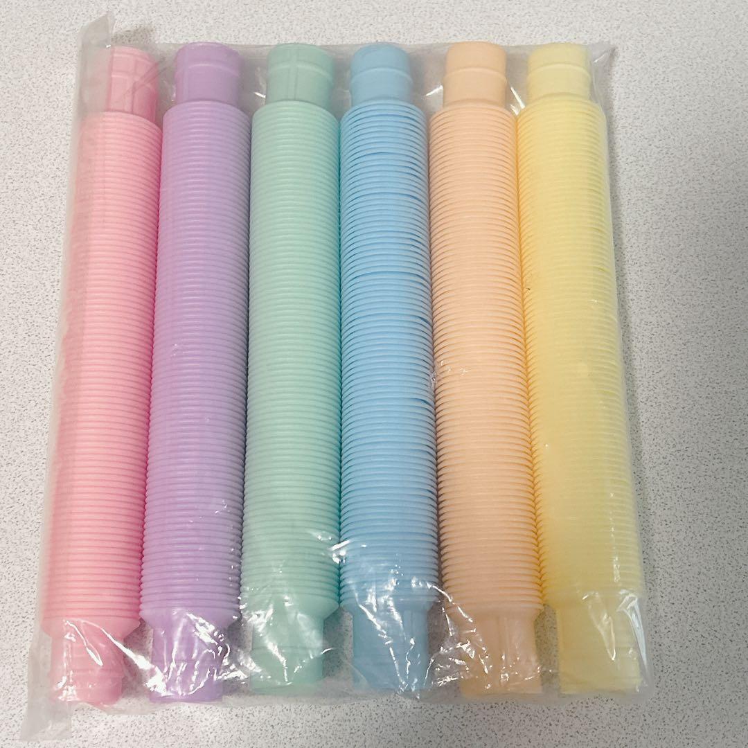 未使用✨ ポップチューブ パステルカラー 知育遊び 6色 赤ちゃん 指先遊び