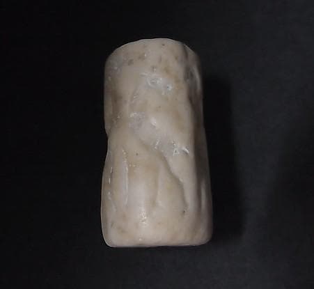 ★B1204★古代石 (259) 大型　円筒印章　古代オリエント　出土品