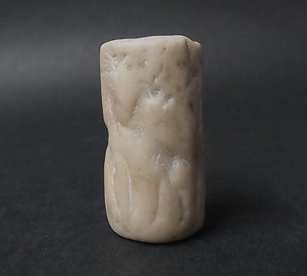 ★B1204★古代石 (259) 大型　円筒印章　古代オリエント　出土品