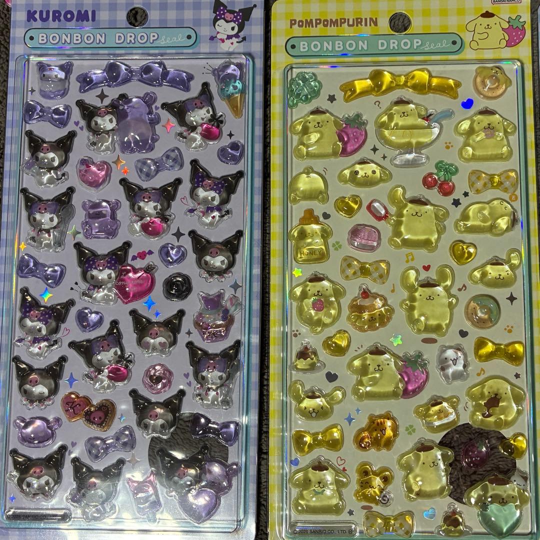 【正規品】ボンボンドロップシール　サンリオ8枚コンプリートセット
