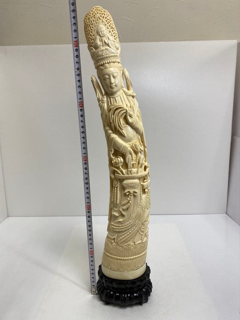 専用　極上　特大観音像　55cm 1821g 東け8-0104 ⭐︎げ