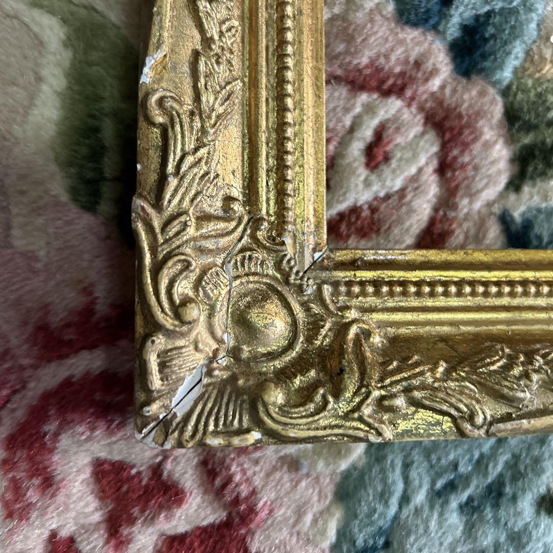 アンティーク　フォトフレーム　大きめ　額縁