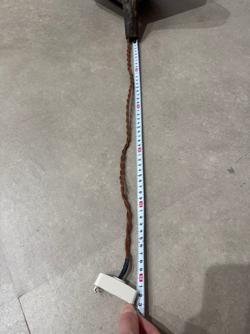 大きなブリキシェードのペンダントライト　古道具　照明　リメイク　ブロカント