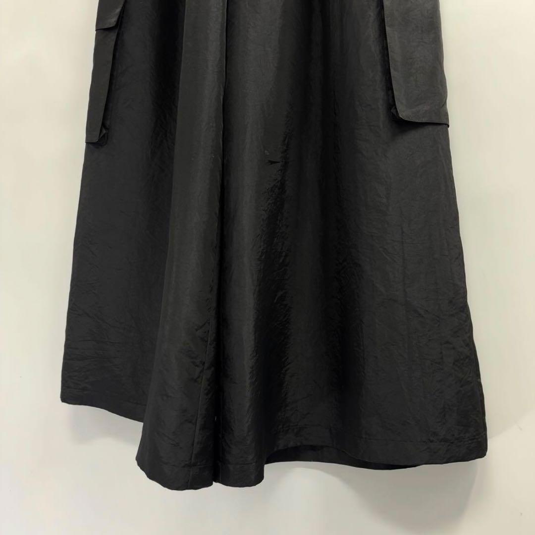 美品　リグドット　Lig.　レディース　ワイドカーゴパンツ　M　ブラック