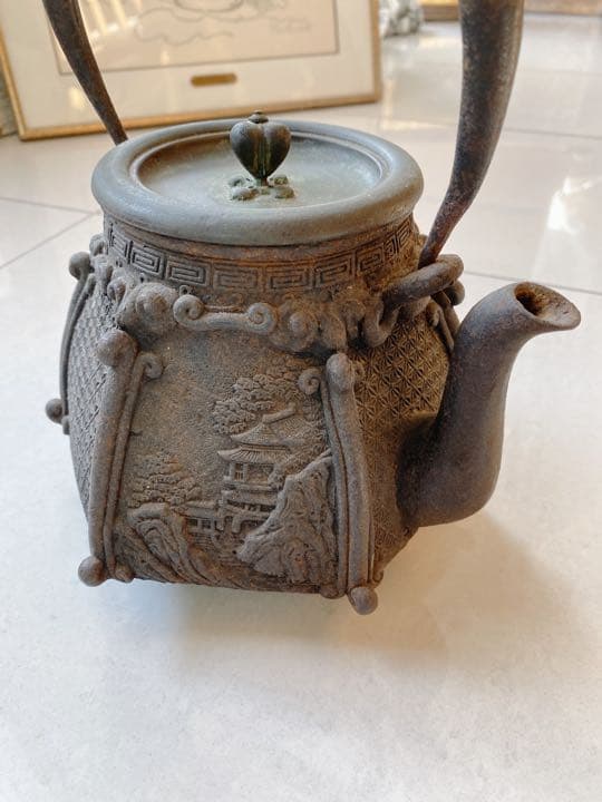 鉄瓶　金龍堂造　骨董　アンティーク