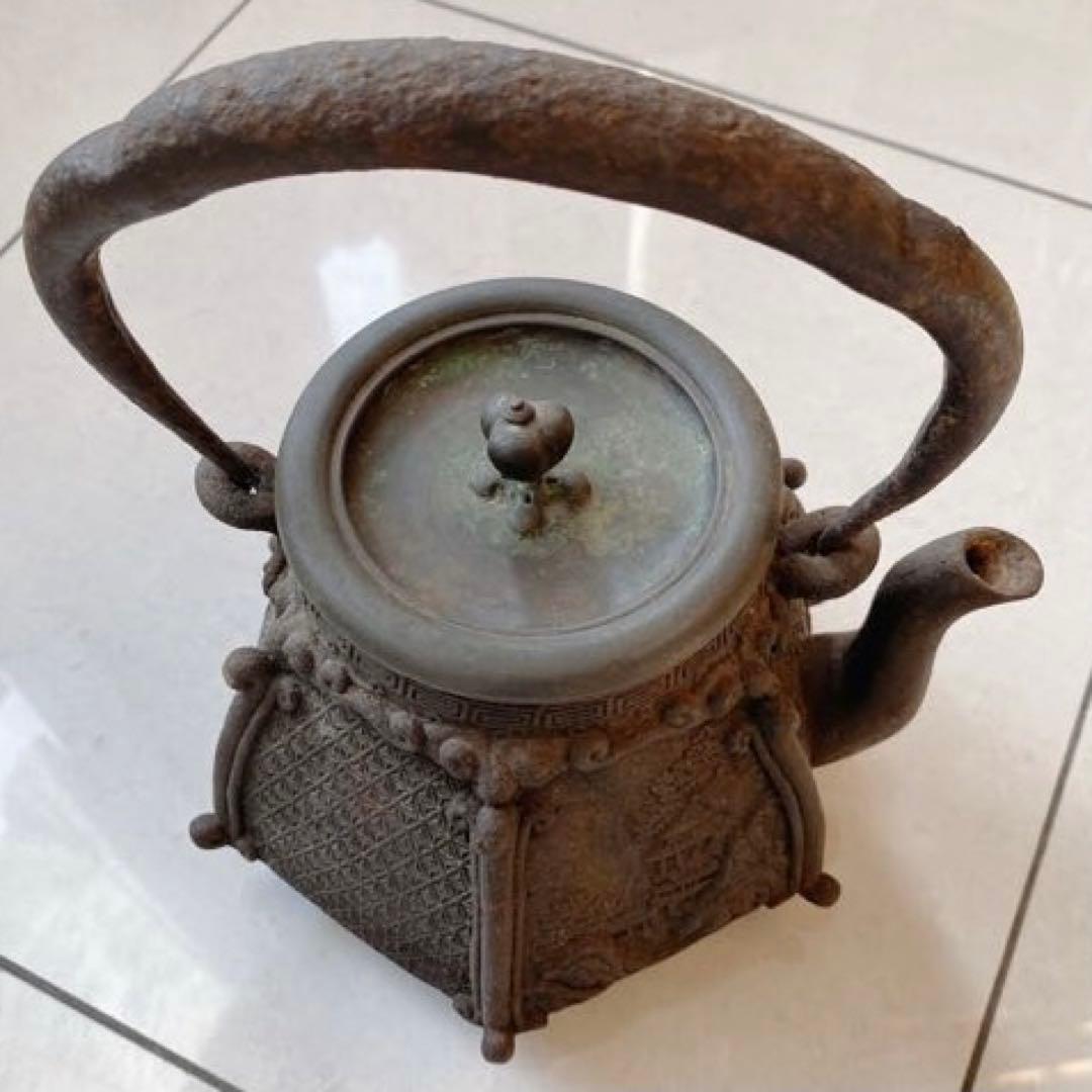 鉄瓶　金龍堂造　骨董　アンティーク