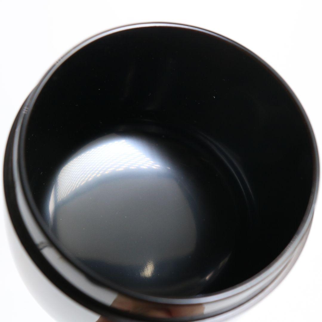 無銘 真塗 中棗 茶道具 遠州緞子仕覆付　C816　N1