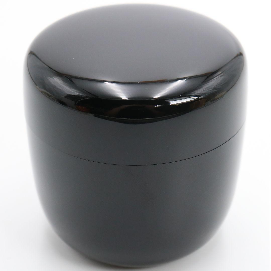 無銘 真塗 中棗 茶道具 遠州緞子仕覆付　C816　N1