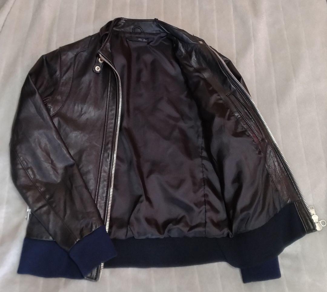 【本革】シングルジャケット 黒