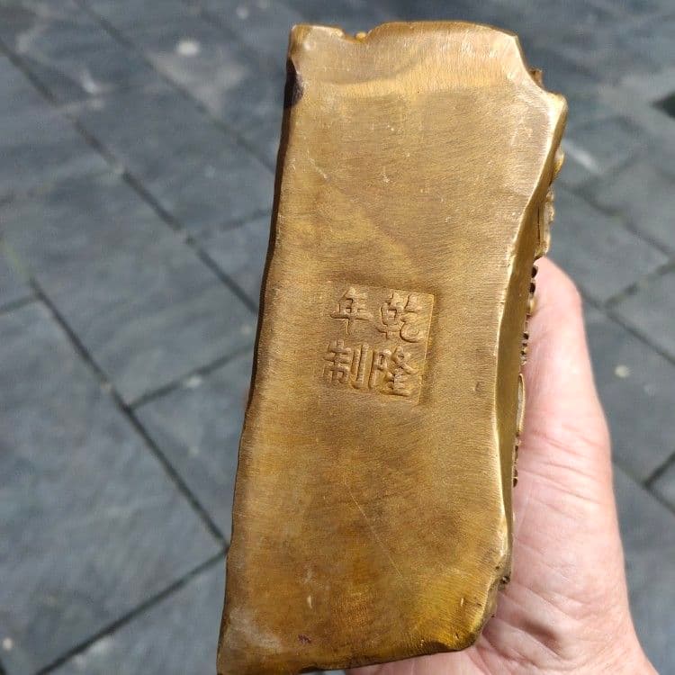 銅制 干支虎 虎嘯生財 家庭 事務室 机面 置物 装飾品 現代工芸品