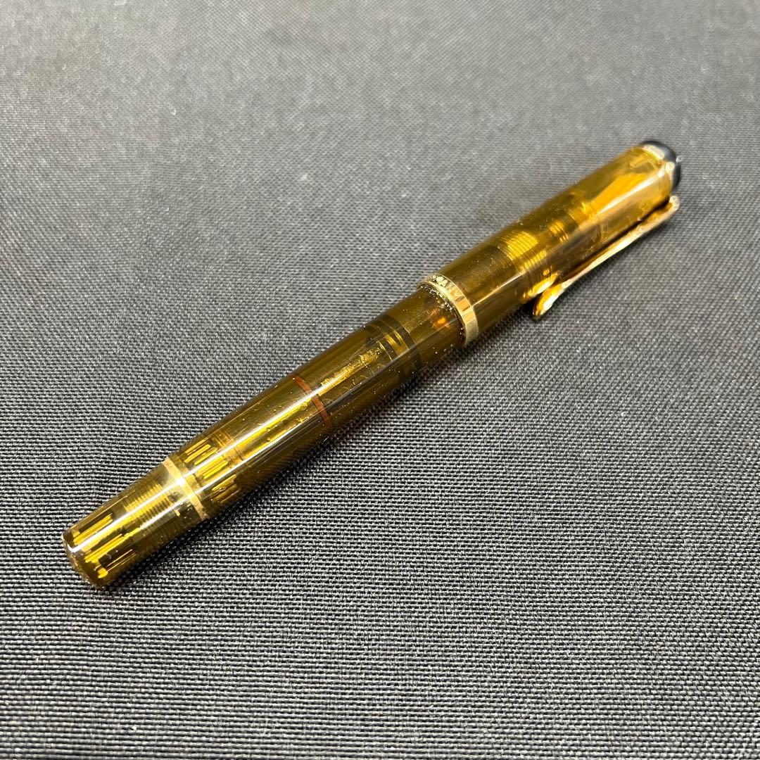 B2【used】ペリカン　万年筆　GV300 アンバー　インクセット