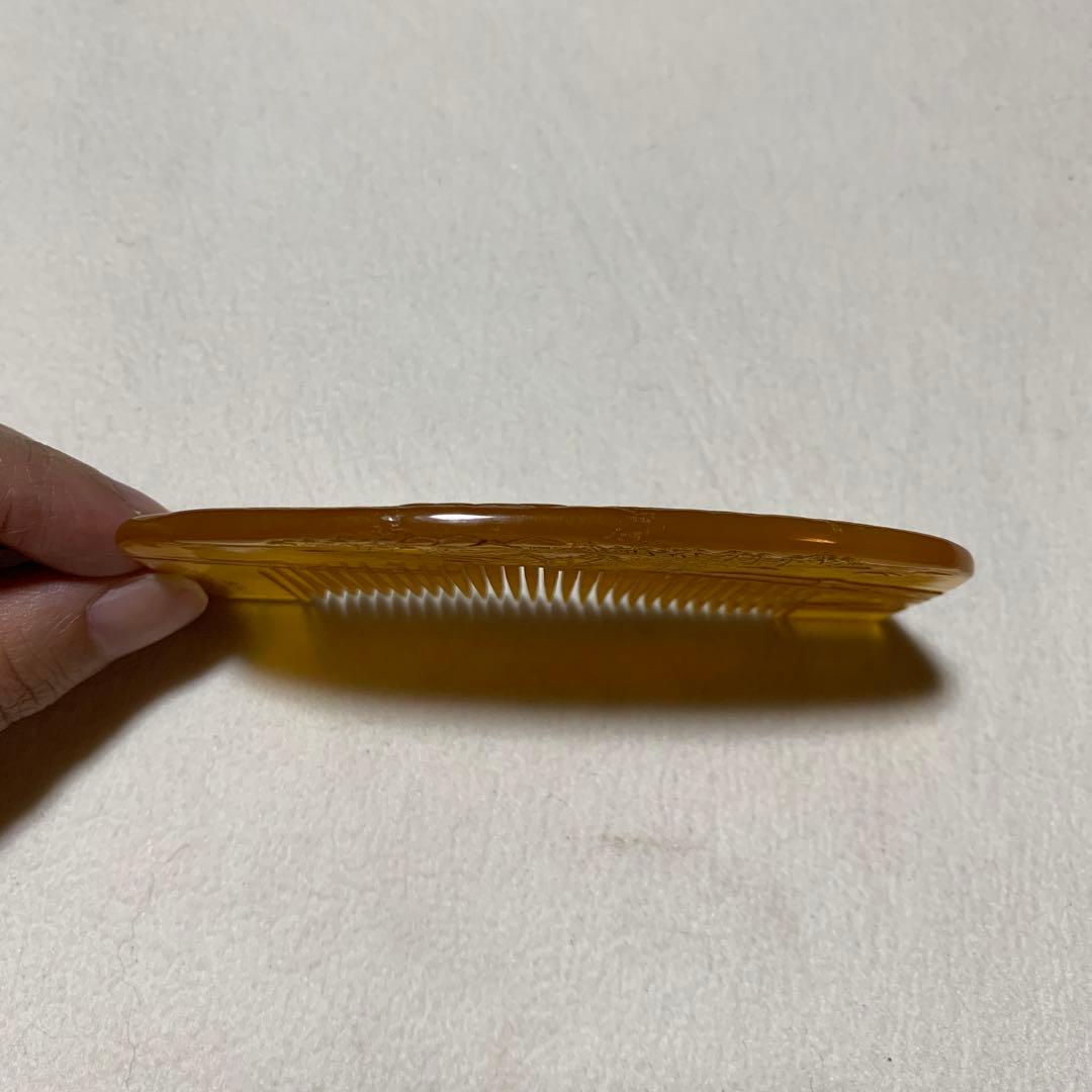 本鼈甲　櫛　嵐山渡月橋　銘あり　超細密彫　超絶技巧　アンティーク　髪飾り