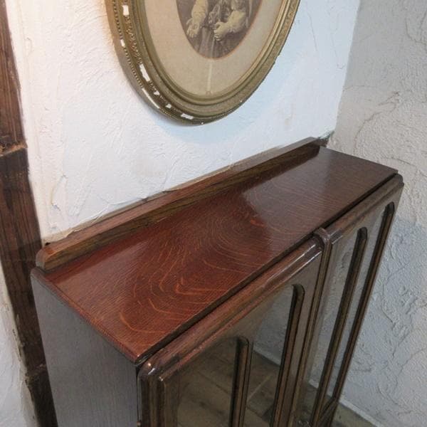 イギリス アンティーク 家具 ブックケース 本棚 書棚 キャビネット 6894d