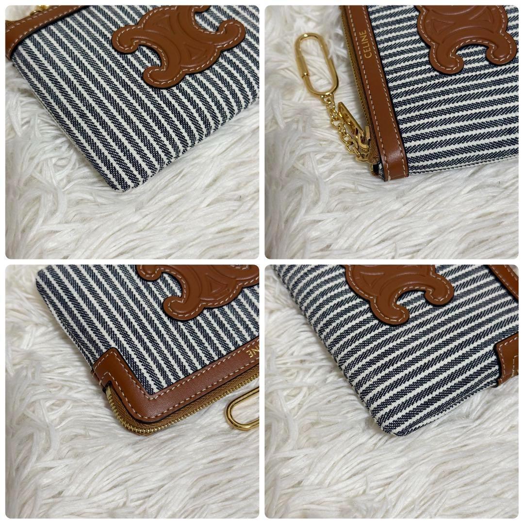 【未使用】セリーヌ　デニム　&カードポーチ　キーリング付き