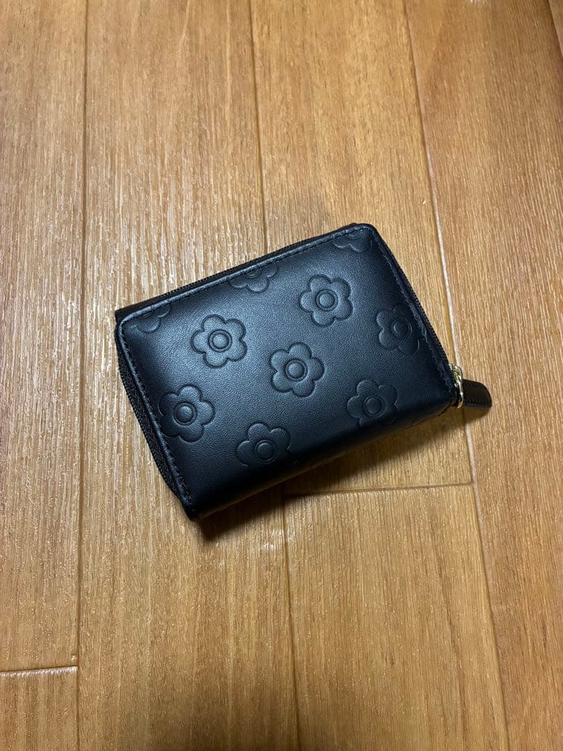 MARY QUANT ブラック 三つ折り財布