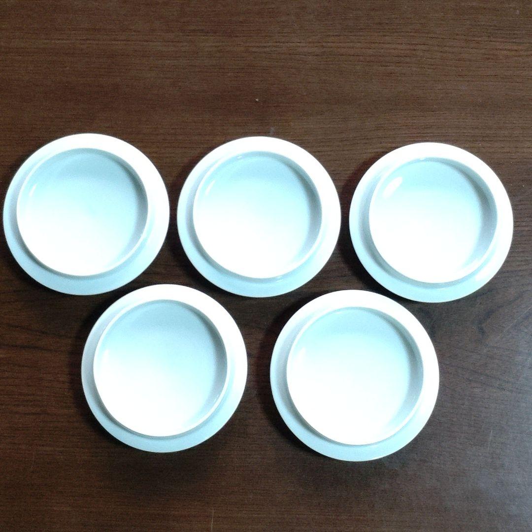 宮中御用命　染付瑞雲文蓋付汲出碗　5客揃い