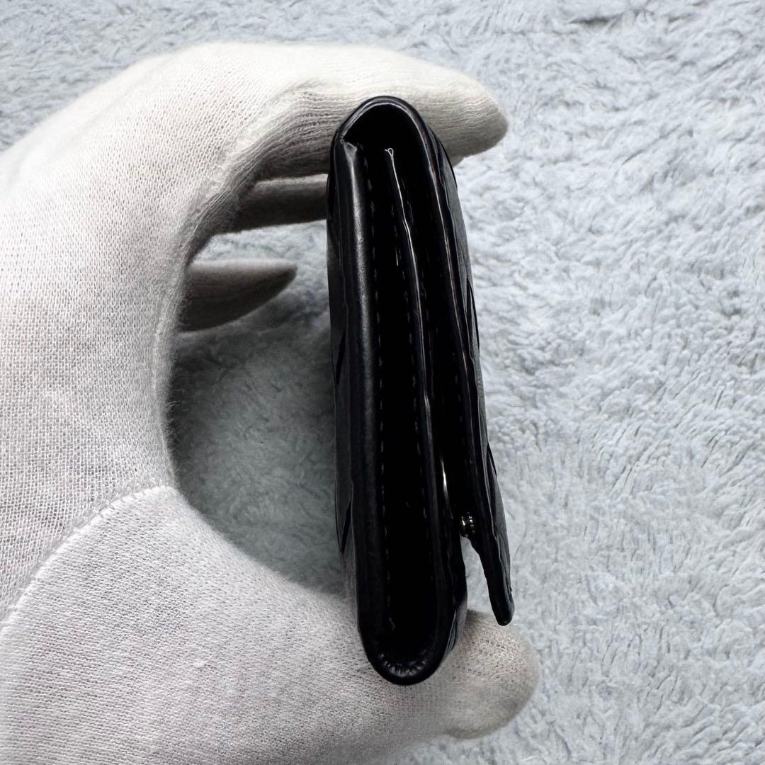 RFID ボッテガヴェネタ キーケース マキシイントレチャート 6連 黒