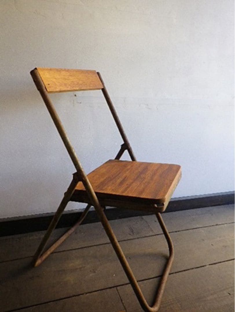 アンティーク 木製フォールディングチェア