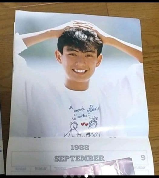 光GENJI　1988年カレンダー　ポスター POP セット ジャニーズ　昭和