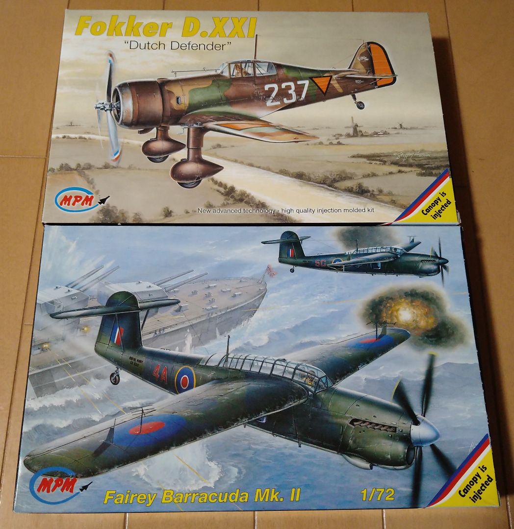 1/72 MPM フェアリー バラクーダ ＆ フォッカー D.21