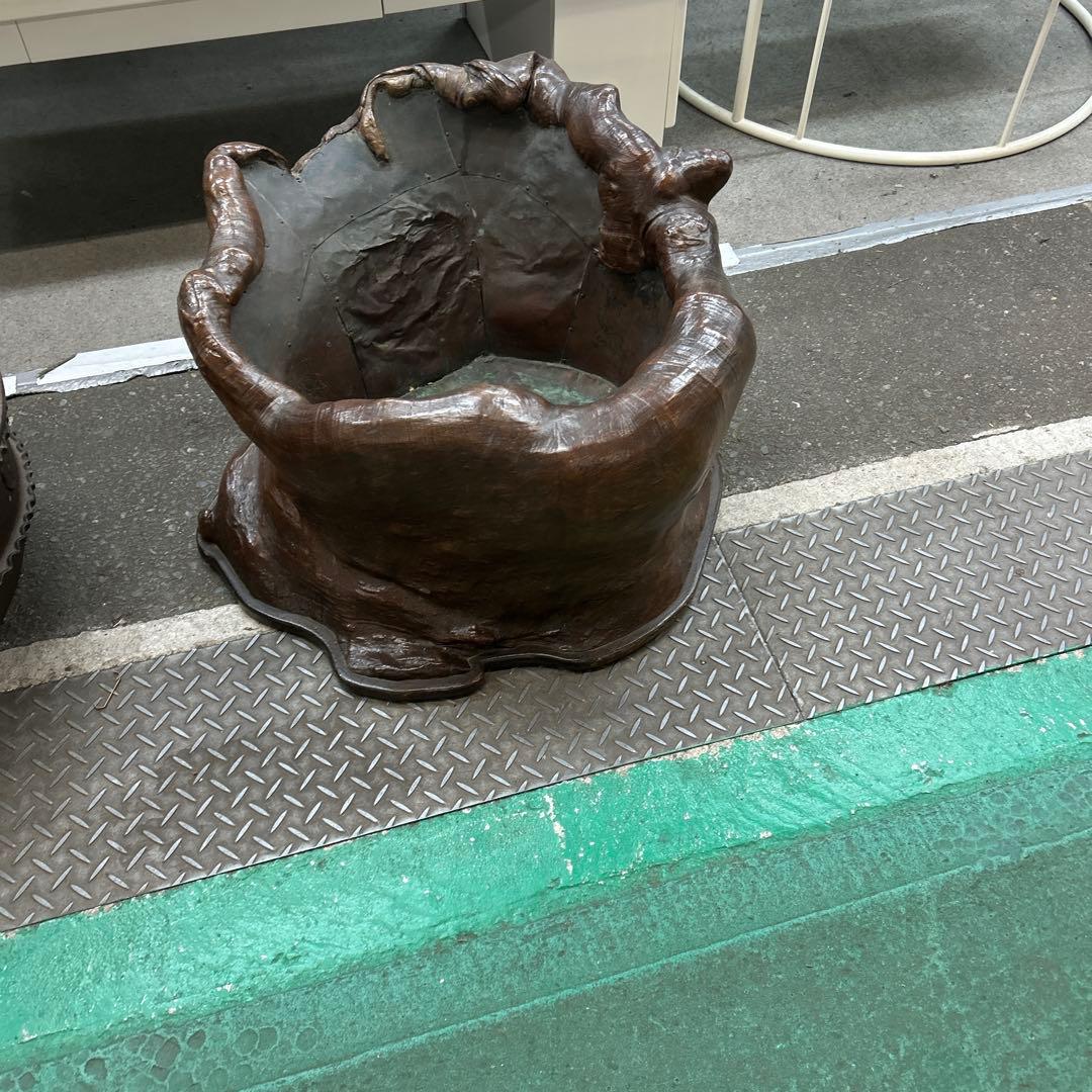 希少 逸品 切り株 火鉢 一点物？　古美術 激レア品 アンティーク 骨董品