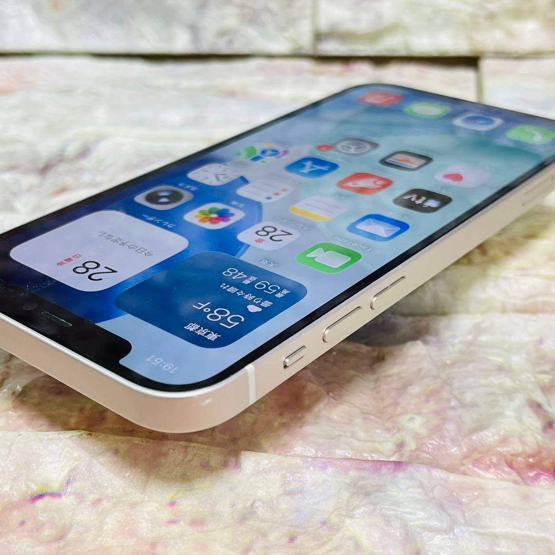 SIMフリー iPhone12 128GB 419 ホワイト バッテリー新品
