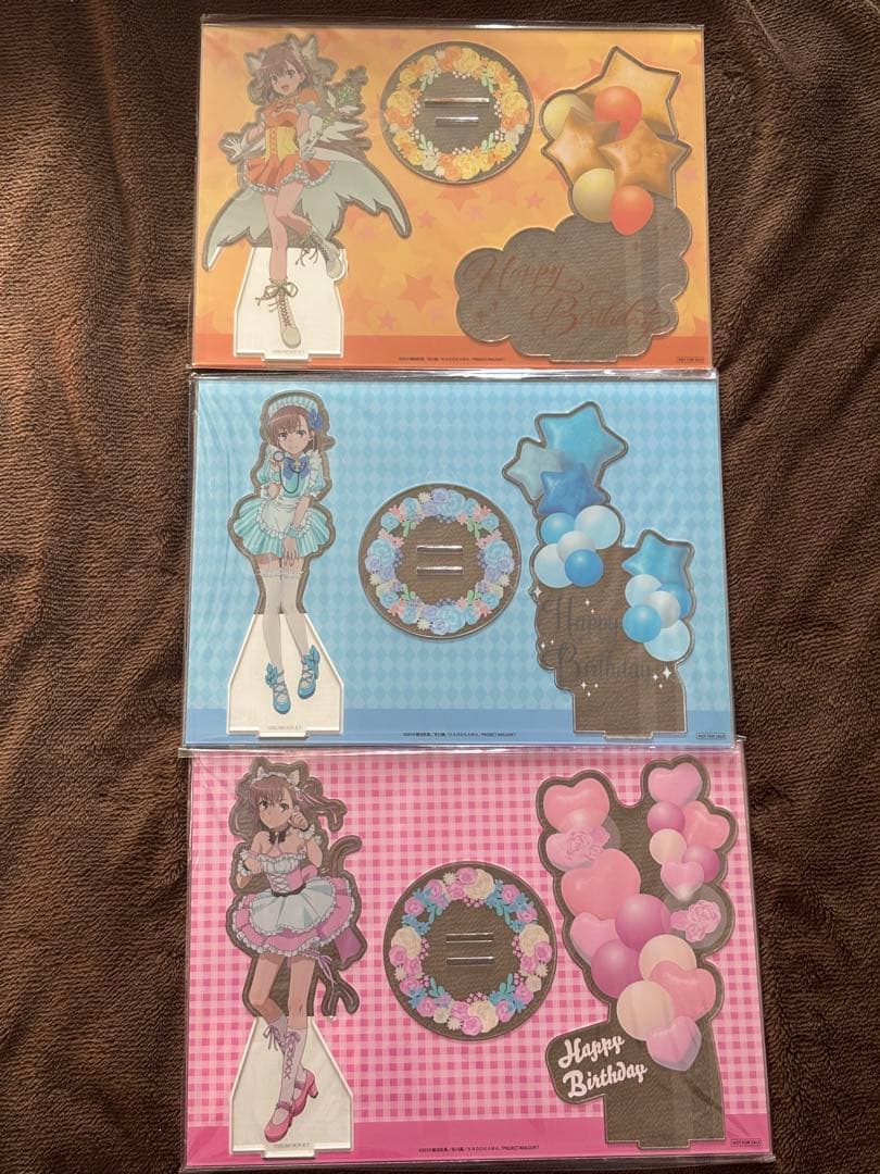 とある科学の超電磁砲T 御坂美琴 Birthdayくじ 御坂美琴　ジオラマ　３種