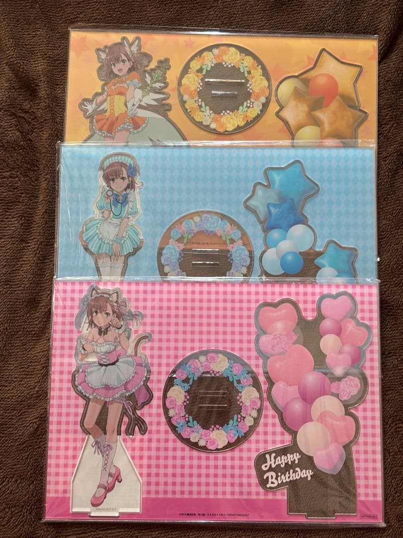 とある科学の超電磁砲T 御坂美琴 Birthdayくじ 御坂美琴　ジオラマ　３種