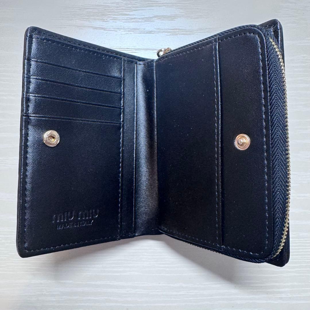 MIYAVImiu miu 二つ折り財布 miumiu マテラッセ
