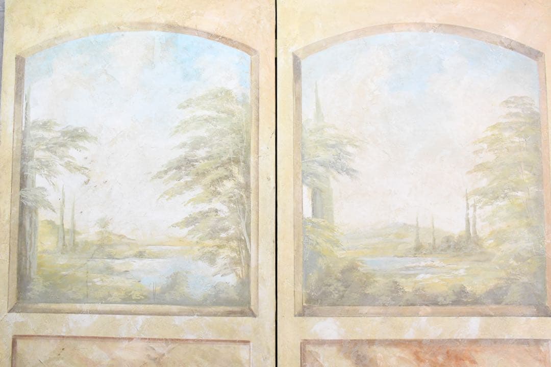 AGC102 西洋アンティーク 特大 362cm 高さ2m 4連 パーテーション