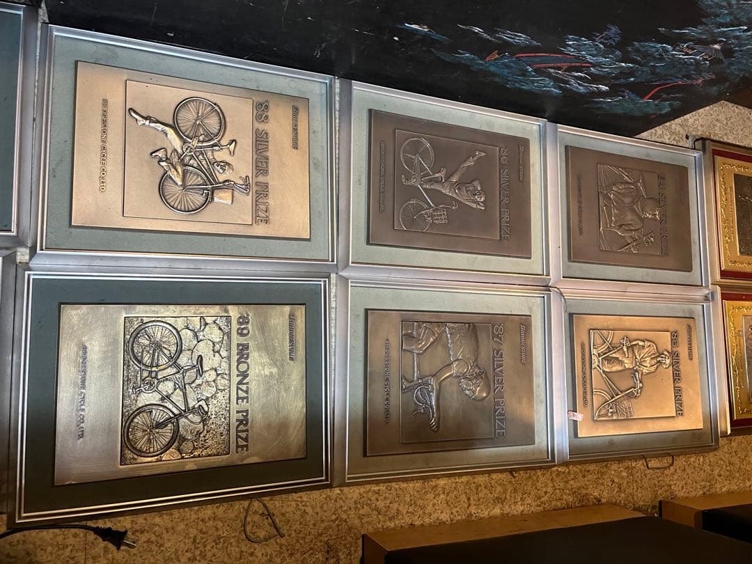 Taoブリヂストン看板、16枚ブリヂストン表彰額、ブリヂストン記念看板、