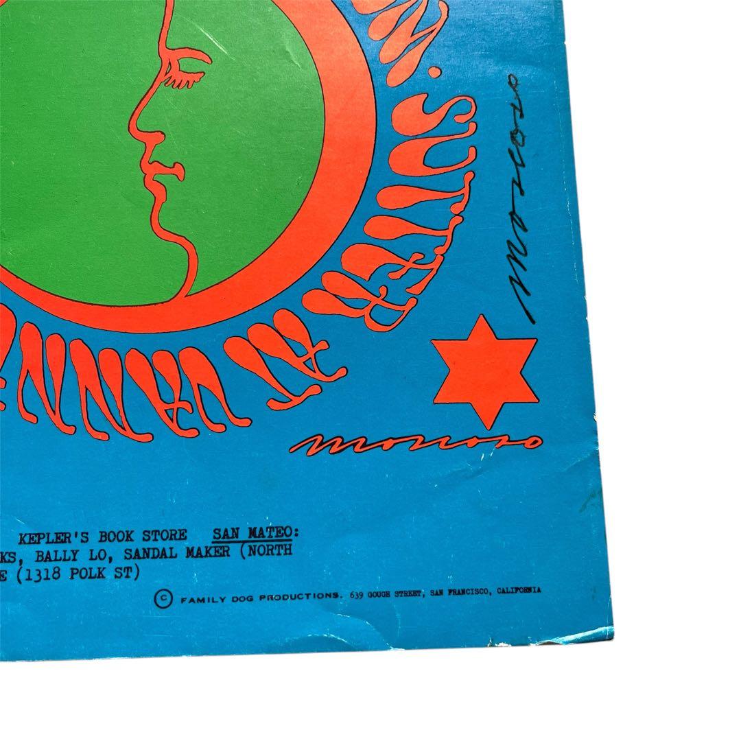 1967 familydog Victor Moscoso ビンテージ ポスター