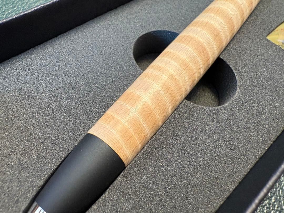 野原工芸 栃縮杢 ロータリー ボールペン シルバー金具 新品・未使用品