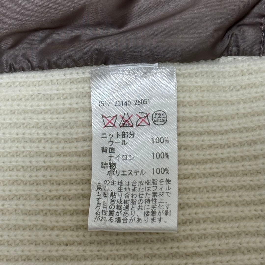 【美品54サイズ】グランサッソ ニット 切替 ダウンジャケット イタリア製