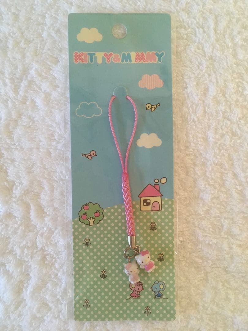 キティ＆ミミィ ♥ 根付けストラップ 希少 レア Hellokitty【未開封】