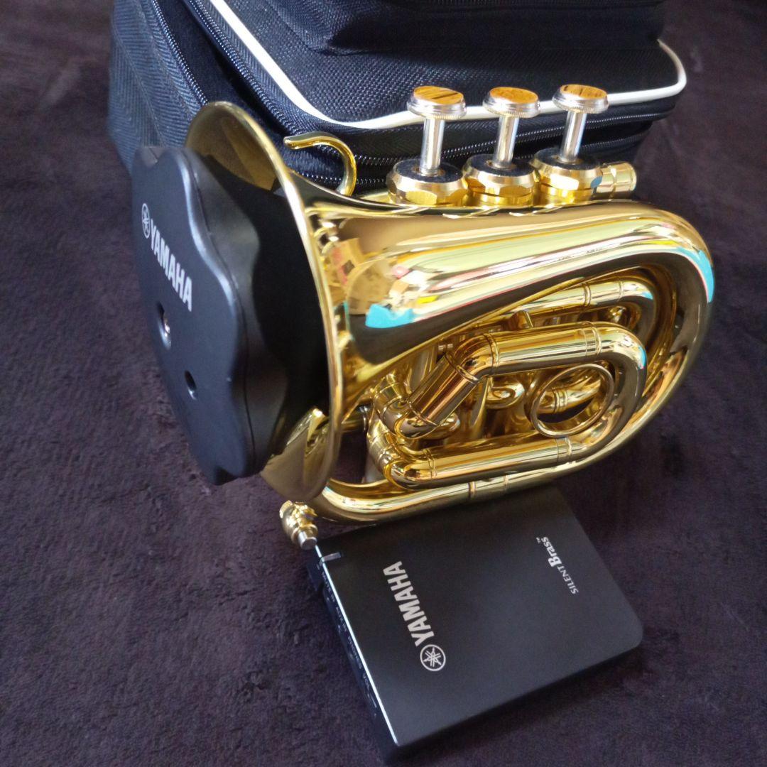 C管 ポケットランペット キャロルブラス QueenBrassサイレントブラス付