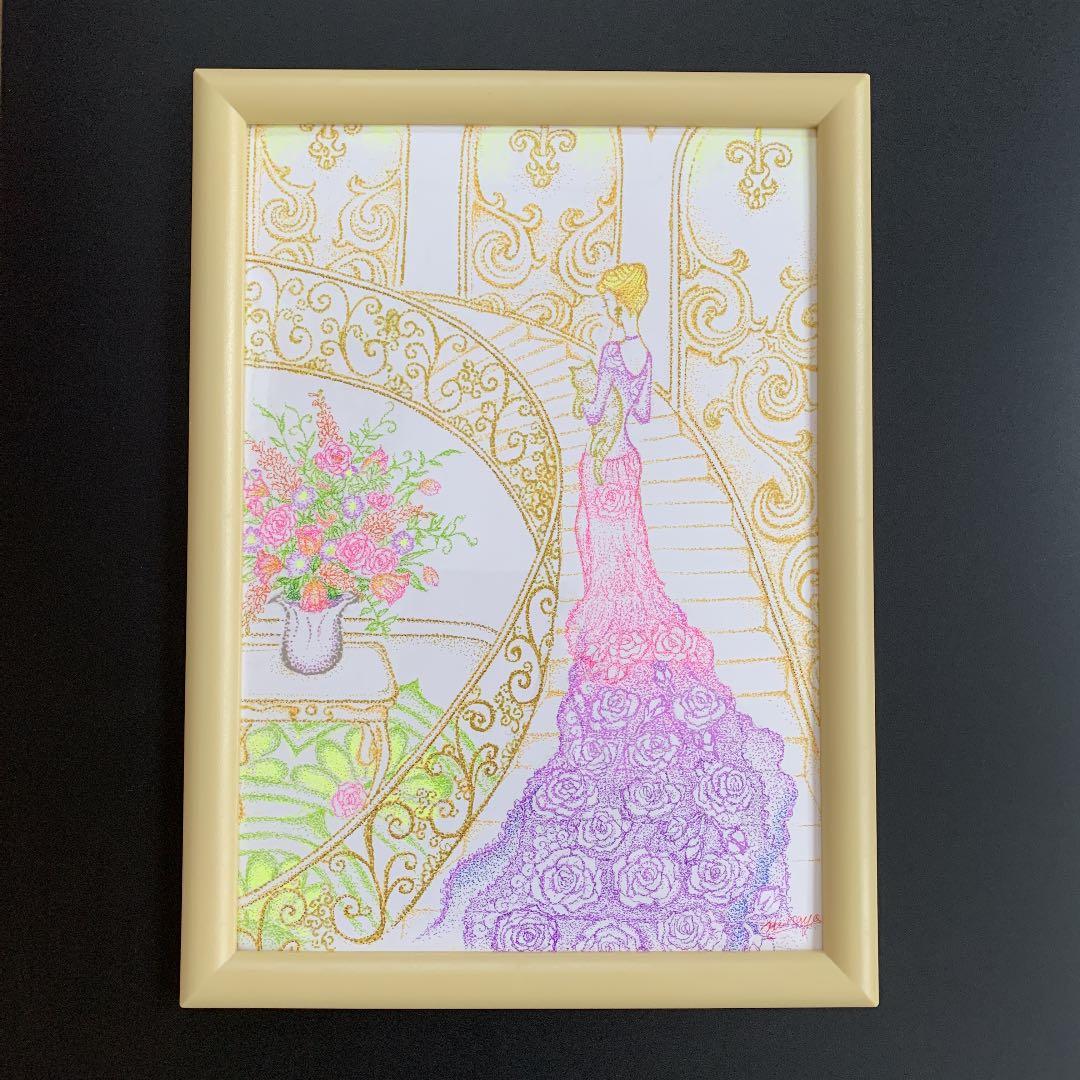 宮殿にて　　　点描画