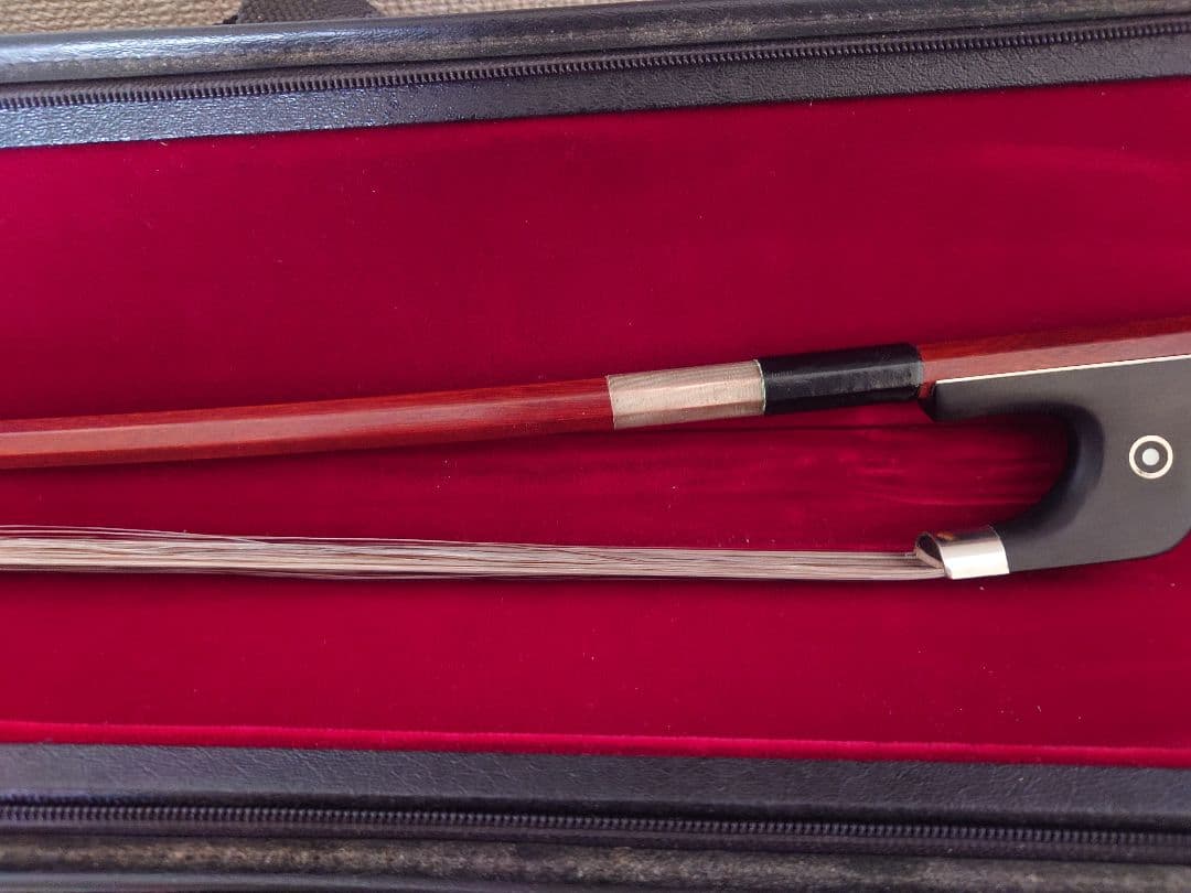 ペルナンブーコ　ジャーマンスタイル　ビンテージコントラバス弓　ドイツ製毛替済