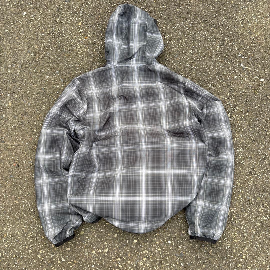 90s Nikeフード付きチェックジャケット　リバーシブル