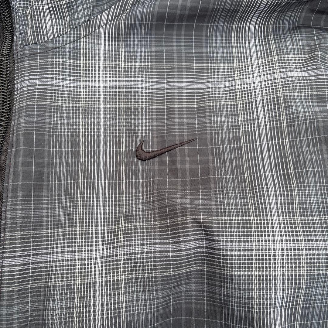 90s Nikeフード付きチェックジャケット　リバーシブル