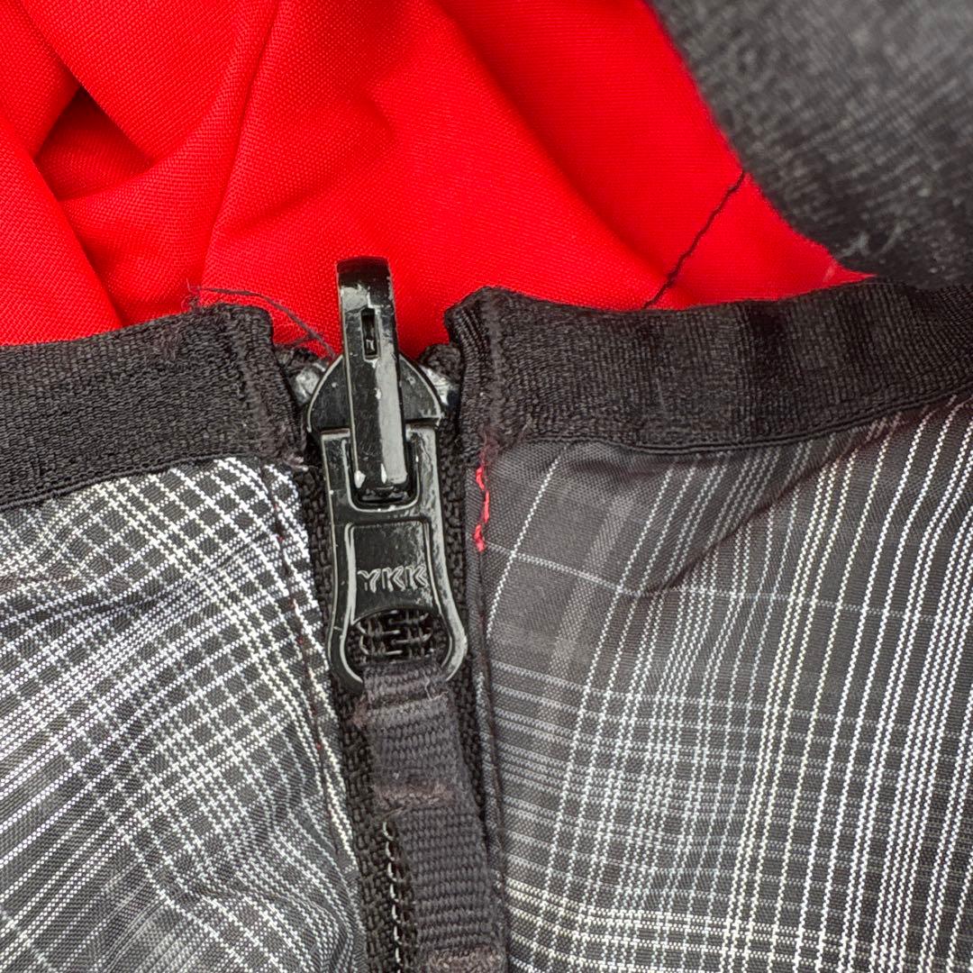 90s Nikeフード付きチェックジャケット　リバーシブル