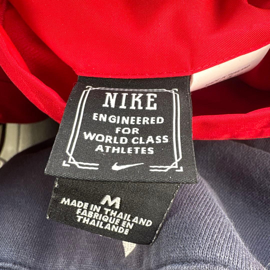 90s Nikeフード付きチェックジャケット　リバーシブル