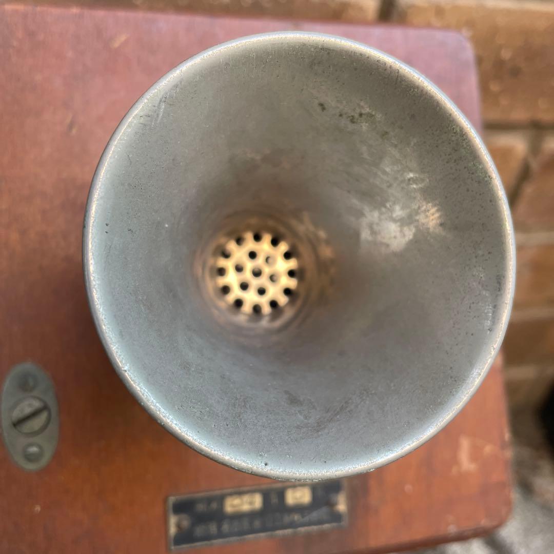 A 国鉄廃品 鉄道廃品 デルビル磁石式壁掛電話機　レトロ壁掛け電話機　国鉄電話機