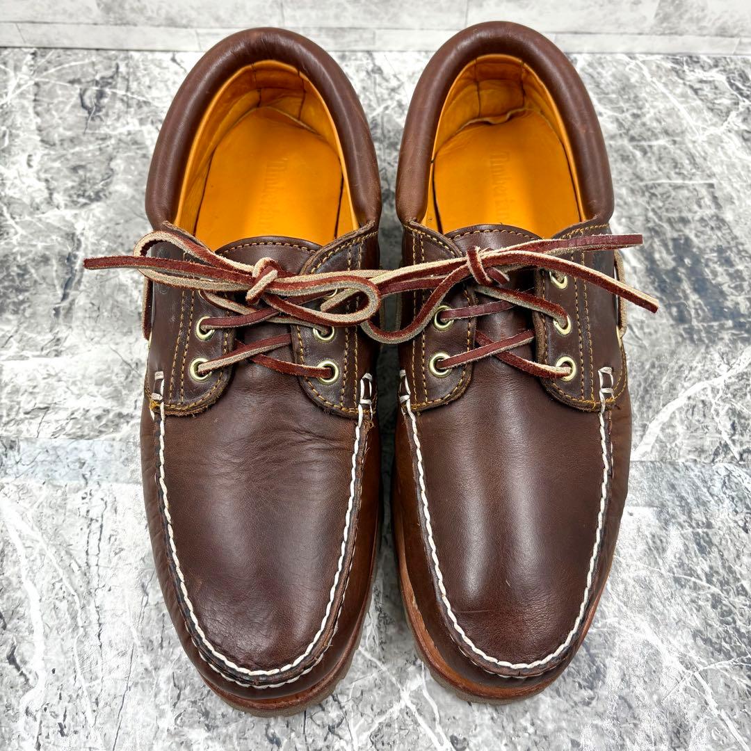 【美品】 ティンバーランド スリーアイ クラシック ラグ 27cm ブラウン