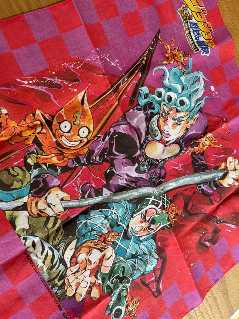 PS2 ジョジョの奇妙な冒険　黄金の旋風　特典　ハンカチ