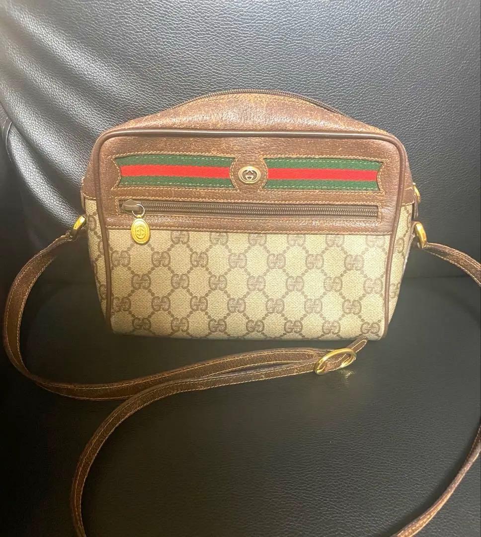 オールドグッチ シェリーライン GGスプリーム ショルダーバッグ