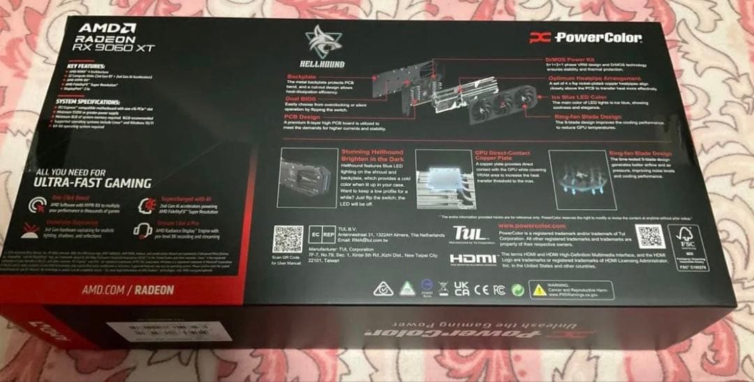 【ほぼ新品】Powercolor RX9060XT 8GB OC