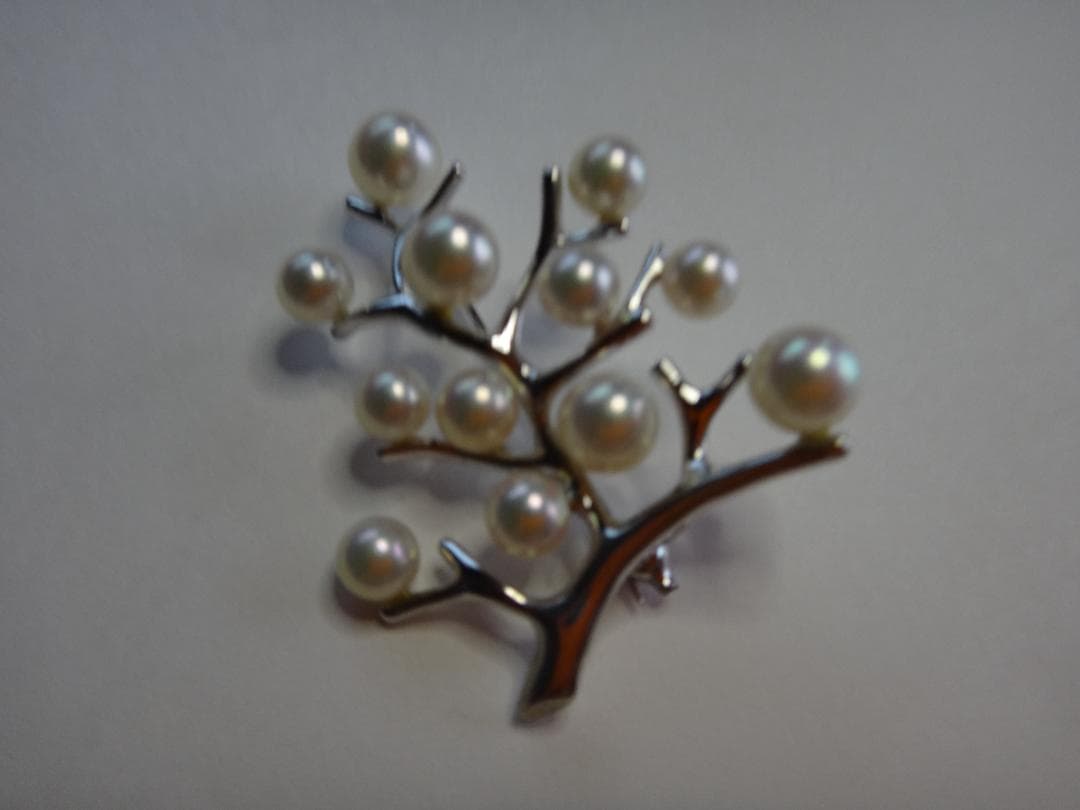 MIKIMOTO　ミキモト　シルバーブローチ