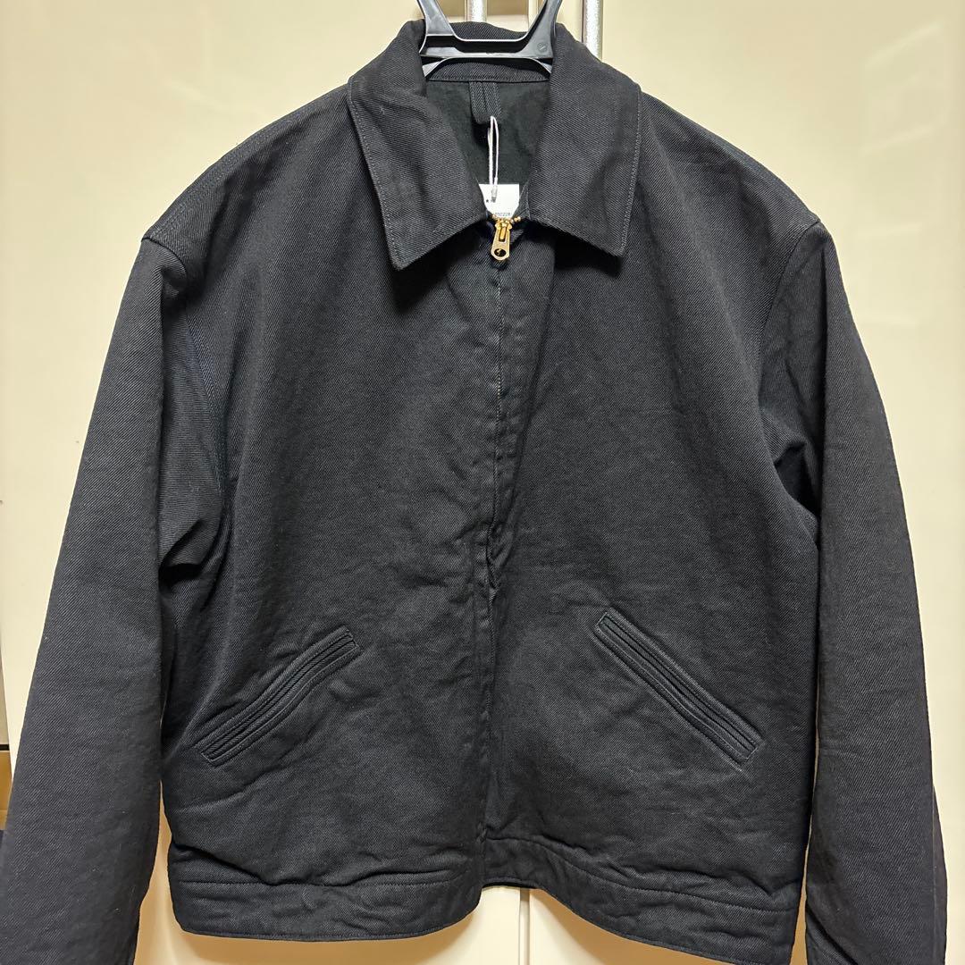 COMOLI 26SS ブラックデニム ジップショートジャケット サイズ1