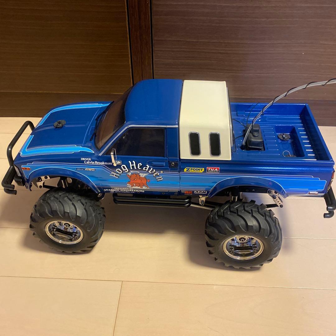 【中古】【美品】タミヤ 1/10 電動RCトヨタハイラックス 4WD ハイリフト